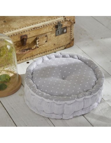 Coussin de sol rond - TODAY - CHARME - Imprimé Constance - 40 x 12 cm