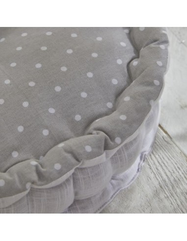 Coussin de sol rond - TODAY - CHARME - Imprimé Constance - 40 x 12 cm