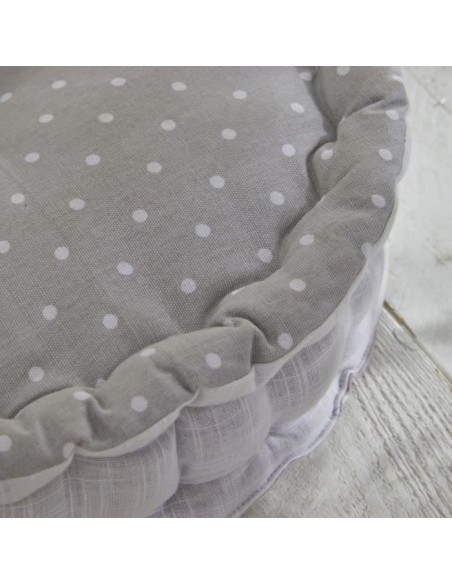 Coussin de sol rond - TODAY - CHARME - Imprimé Constance - 40 x 12 cm