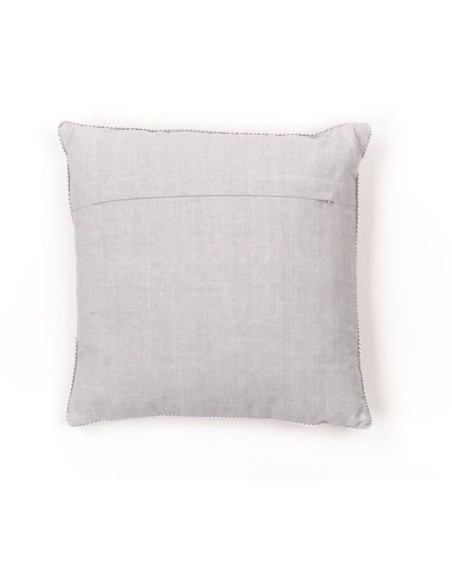 Coussin - TODAY - CHARME - Chambray x Petite broderie Constance - 40 x 40 cm