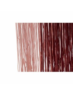Miroir suspendu DKD Home Decor Bordeaux Rose clair Bois Métal Frange 33,5 x 1 x 54 cm (2 Unités) 2