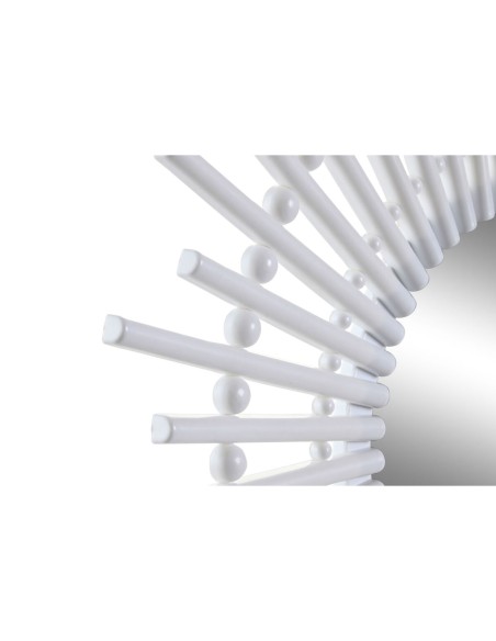 Miroir mural DKD Home Decor Scandi Verre Naturel Blanc polypropylène (50 x 2,5 x 50 cm) (2 Unités)