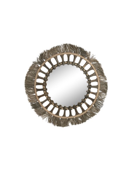 Miroir mural Home ESPRIT Naturel Tropical 60 x 2,5 x 60 cm