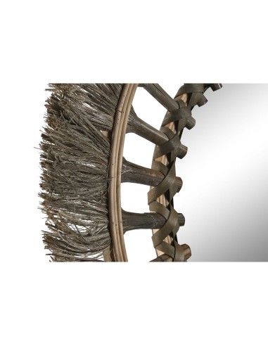 Miroir mural Home ESPRIT Naturel Tropical 60 x 2,5 x 60 cm