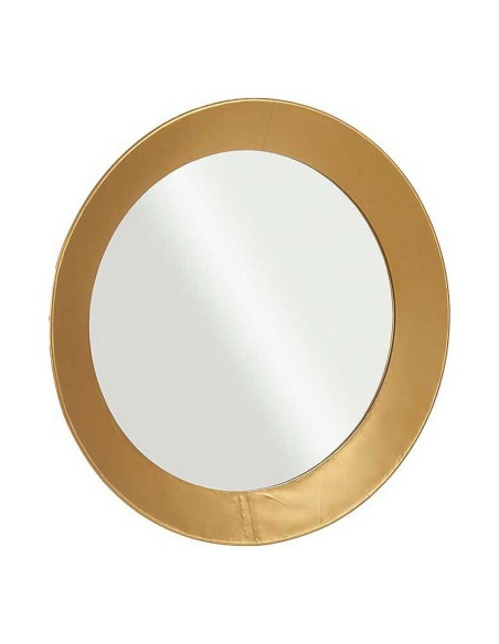 Miroir mural Verre Doré Métal (80 x 7,5 x 80 cm)