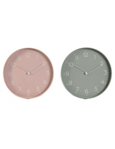 Horloge Murale Home ESPRIT Menthe PVC 30 x 4 x 30 cm (2 Unités)