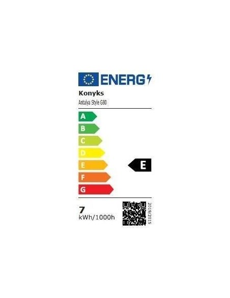 Ampoule Wi-Fi  BT, Blanc réglable, E27, 7W - Konyks Antalya Style G80-E27