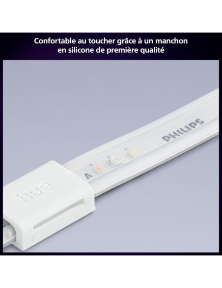 Kit de base ruban LED - PHILIPS HUE - Lightstrip 10 metres Smart LED pour l'intérieur - Lumiere blanche et colorée