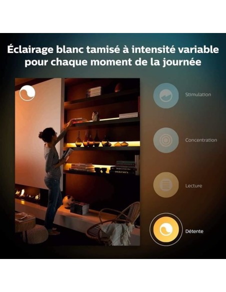 Hue Ambiance White  Color - PHILIPS - Indoor LightStrips Plus - 2 m - Bluetooth