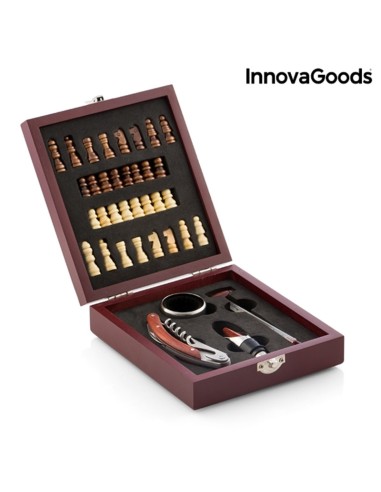 Ensemble d'Accessoires à Vin et Échecs InnovaGoods 37 Pièces