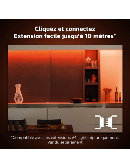 Hue Ambiance White  Color - PHILIPS - Indoor LightStrips Plus - 2 m - Bluetooth